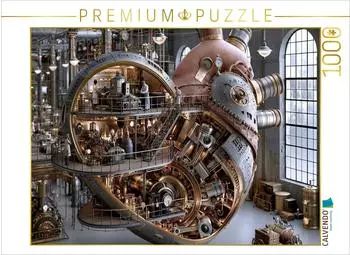 Calvendo Puzzle &bdquo;Mechanisches Herz in einer Fabrikhalle" 1000 Teile, 64x48cm