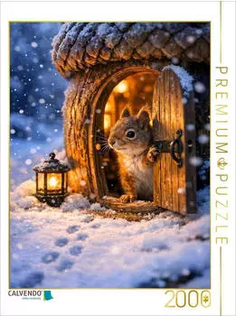 Calvendo Puzzle &bdquo;Das Eichh&ouml;rnchen &ouml;ffnet sein Zuhause" 2000 Teile 90x67cm
