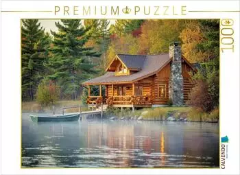Calvendo Puzzle „Kamin an, Welt aus – Hüttenzeit" 1000 Teile 64x48cm