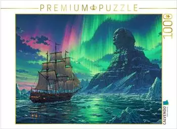 Calvendo Puzzle &bdquo;Szene aus &sbquo;Die Eissphinx' von Jules Verne" 1000 Teile, 64x48cm