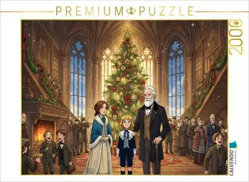 Calvendo Puzzle "Gemeinsam feiern sie ein neues Weihnachten" 2000 Teile 90x67cm