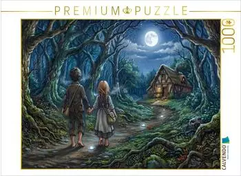 Calvendo Puzzle &bdquo;R&uuml;ckkehr durch den n&auml;chtlichen Fr&uuml;hlingswald", 1000 Teile, 64&times;48cm