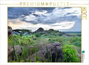 Calvendo Puzzle Ngorongoro-Schutzgebiet, 2000 Teile, 90x67cm