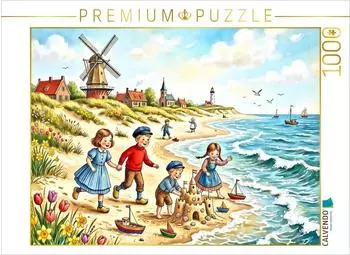 Calvendo Puzzle &bdquo;Ein Tag am Meer" 1000 Teile, 64&times;48cm