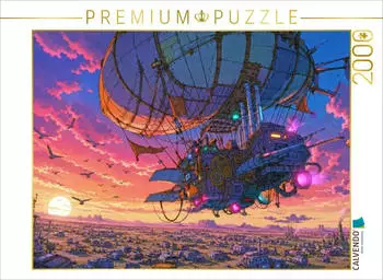 Calvendo Puzzle &bdquo;F&uuml;nf Wochen im Ballon" von Jules Verne, 2000 Teile, 90x67cm
