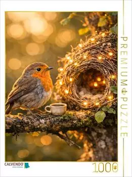 Calvendo Puzzle &bdquo;Zuhause unter weitem Himmel &ndash; Der kleine Vogel in seinem Nest" 1000 Teile, 64x48cm