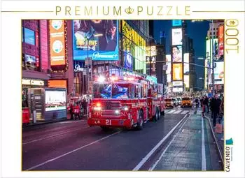 Calvendo Puzzle &bdquo;Feuerwehr New York &ndash; Heart of the City" 1000 Teile, 64x48cm