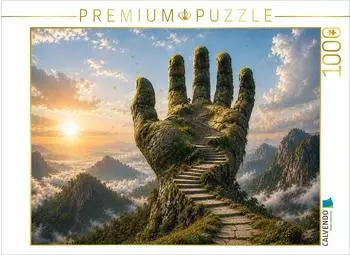 Calvendo Puzzle &bdquo;Der Weg in der Hand", 1000 Teile, 64x48cm