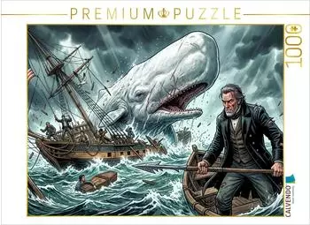 Calvendo Puzzle "Moby Dick versenkt die Pequod endg&uuml;ltig" 1000 Teile, 64&times;48cm