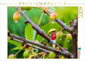 Calvendo Puzzle &bdquo;Regen im Kirschbaum" 1000 Teile, 64x48cm