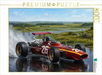 Calvendo Foto-Puzzle Jacky Ickx Ferrari Formel 1, 2000 Teile, 90x67cm