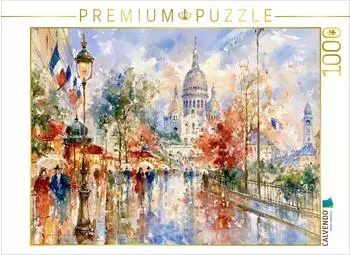Calvendo Puzzle Basilika Sacr&eacute;-C&oelig;ur Paris, 1000 Teile, 64&times;48cm