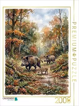 Calvendo Puzzle „Die Wildschweine" 2000 Teile, 90×67cm