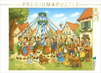 Calvendo Wimmelbild Bayerisches Maifest 1000 Teile, 64&times;48cm