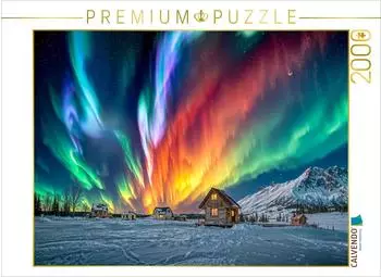 Calvendo Puzzle Polarlichter im kanadischen Outback, 2000 Teile, 90&times;67cm