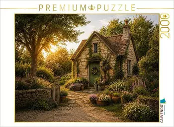 Calvendo Puzzle „Frühling vor der alten Tür", 2000 Teile, 90×67cm