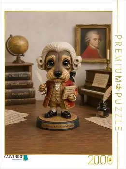 Calvendo Puzzle "Dackel als Wolfgang Amadeus Mozart" 2000 Teile, 90&times;67cm
