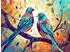 Calvendo Farbenfrohe Vögel auf einem Zweig Puzzle, 1000 Teile, 64×48cm
