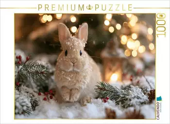 Calvendo Puzzle "Weihnachtszauber mit Flauschalarm" 1000 Teile 64&times;48cm