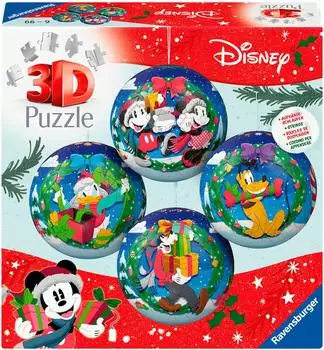 Ravensburger 3D Puzzle-Ball Disney Weihnachtskugel-Set (12008088)