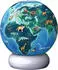 Ravensburger 3D Puzzle-Ball Nachtlicht Erde mit Tiermotiven (12008055)