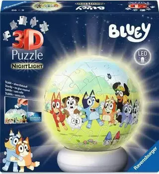 Ravensburger 3D Puzzle-Ball Nachtlicht Bluey (12008060)