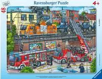 Ravensburger 05093, Ravensburger Kinderpuzzle 48 Teile - Feuerwehreinsatz an den