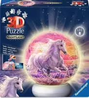 Ravensburger Puzzleball "Nachtlicht Pferde am Strand" beleuchtet