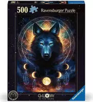 Ravensburger Puzzle "Glow in the Dark, Leuchtender Wolf" Made in Germany