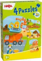 HABA 2012186003, Haba 4 erste Puzzles - Baustelle