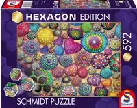 Schmidt Spiele Puzzle "Hexagon Edition, Mandala-Steine" Made in Germany