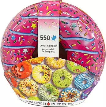 Eurographics Donut Rainbow Shaped Tin (8551-5782)