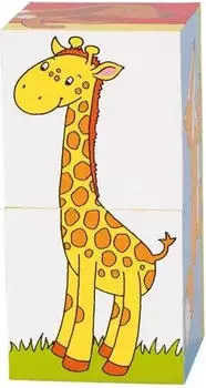 Goki W&uuml;rfelpuzzle Tiere (57725)