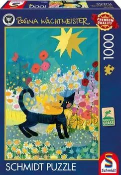 Schmidt Spiele Rosina Wachtmeister Katze im Bl&uuml;tenmeer (58661)