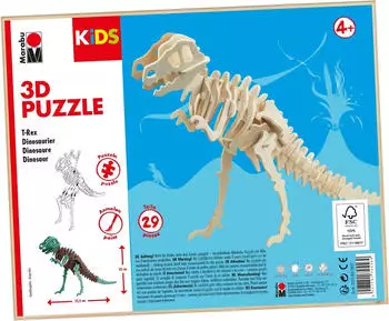 Marabu Kids - 3D Puzzle T-Rex Dinosaurier (0317000000021)
