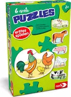 Noris Puzzle "6 erste Puzzles - Bauernhoftiere"