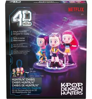 Spin Master 4D Build K-Pop Demon Hunters Huntr/x Chibis (6078016)
