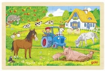 Goki Einlegepuzzle Bauernhof (57317)
