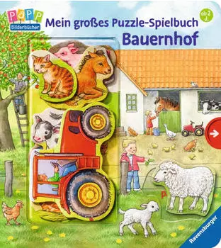 Ravensburger Puzzle Mein großes Puzzle-Spielbuch Bauernhof (43482)