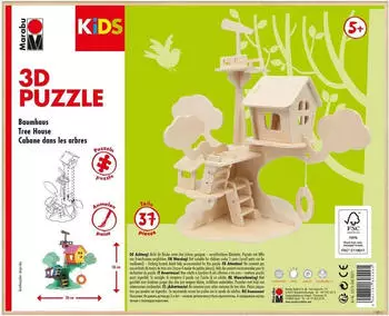 Marabu Kids - 3D Puzzle Baumhaus (0317000000011)
