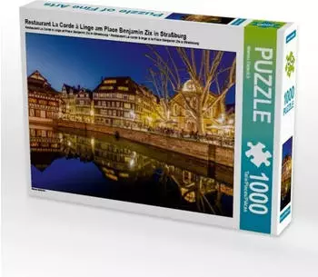 Calvendo Restaurant La Corde &agrave; Linge am Place Benjamin Zix in Stra&szlig;burg