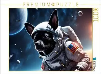 Calvendo Chihuahua Raumfahrer schwebend im Weltraum