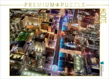 Calvendo Fremont Street Luftaufnahme bei Nacht