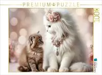 CALVENDO Puzzle CALVENDO Puzzle Katzenmomente, 1000 Teile Lege-Gr&ouml;&szlig;e 64 &times; 48...