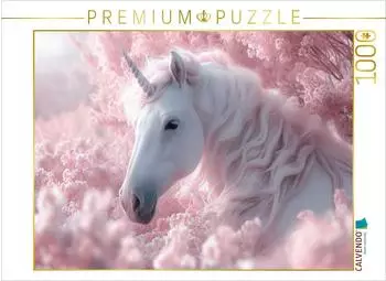 Calvendo Rosa Tr&auml;umerei: Ein Einhorn im Bl&uuml;tenrausch