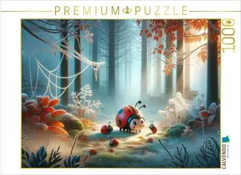 Calvendo Spiel im nebeligen Herbstwald