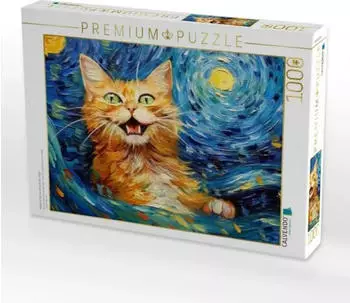 Calvendo Katze Im Stil von Vincent van Gogh