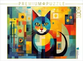 Calvendo Katze Im Stil von Wassily Kandinsky