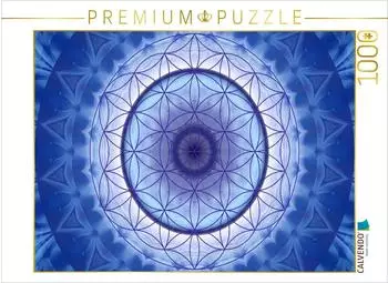 Calvendo Mandala Blume des Lebens blau