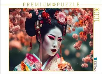 Calvendo Geisha mit buntem Gewand